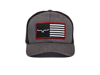  Kimes Ranch Hats: American Trucker Hat | Charcoal Front