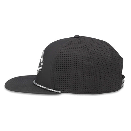 TKO Strength & Performance Hats: Black/White Cooling Mesh Rope Hat | Workout