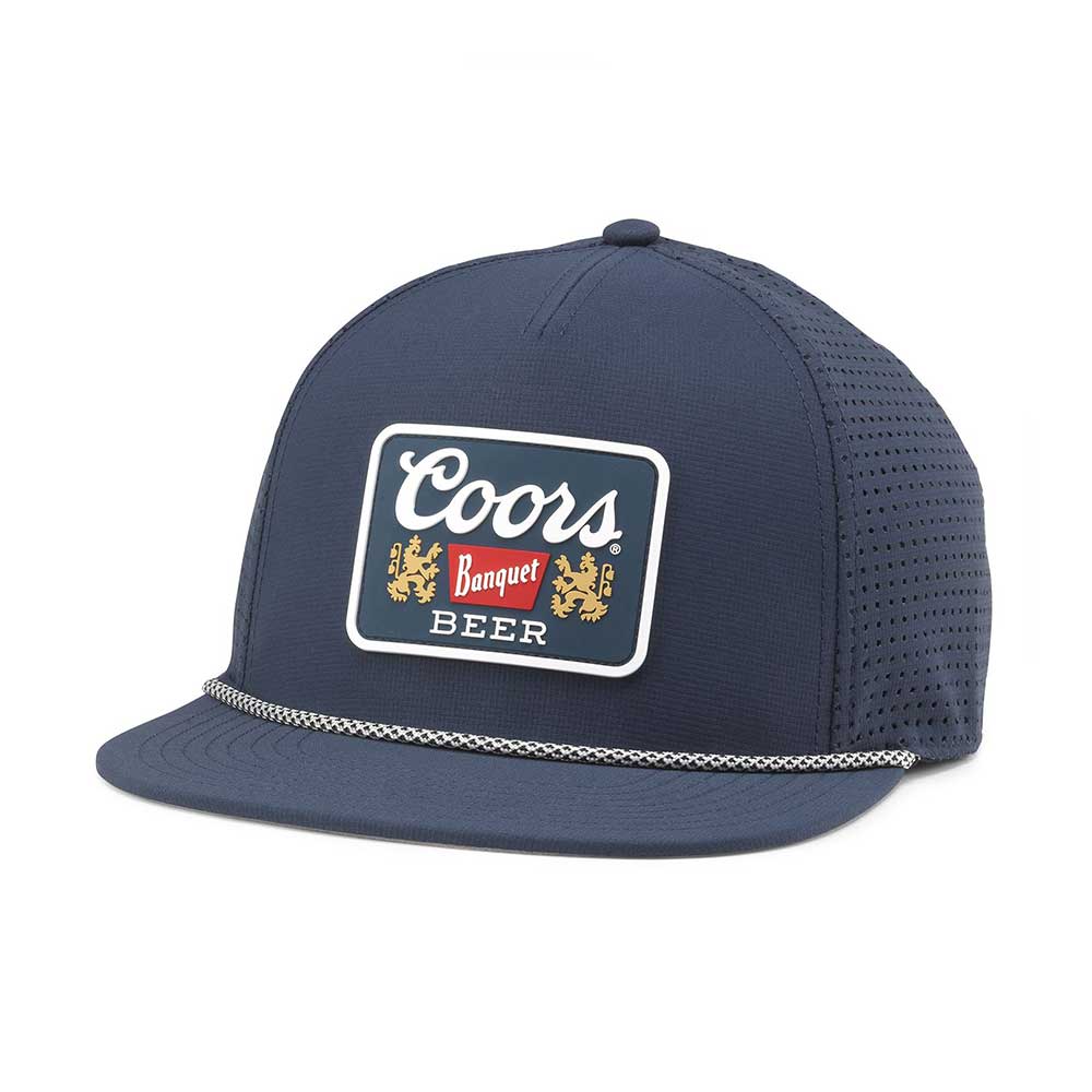 Coors Beer Hats: Navy Snapback Performance Rope Hat | Beer Brands