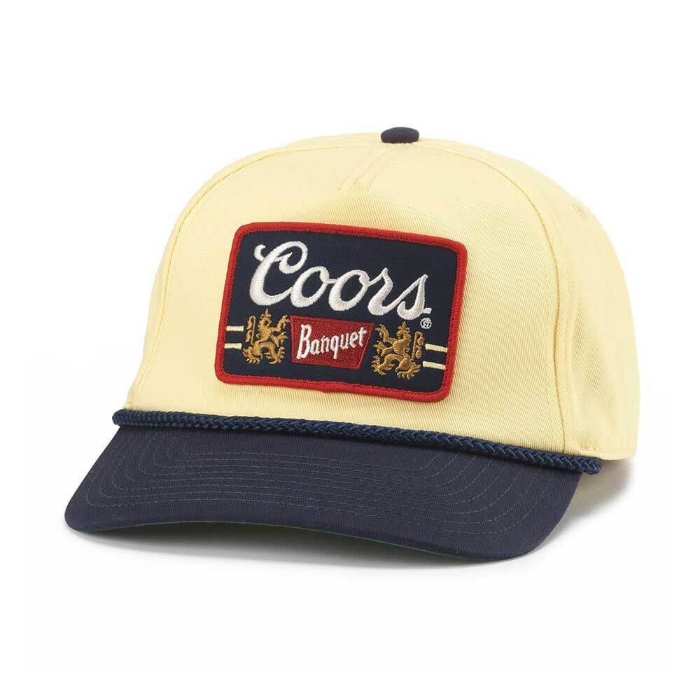 Coors Banquet Hats: Yellow/Navy Retro Rope Hat | Trending