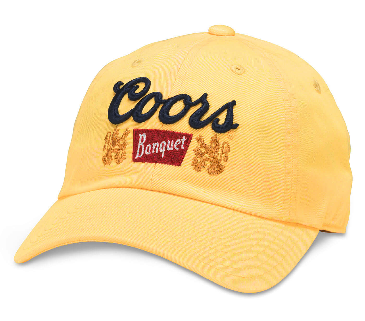 Coors Beer Hats: Yellow Strapback Dad Hat | Official License