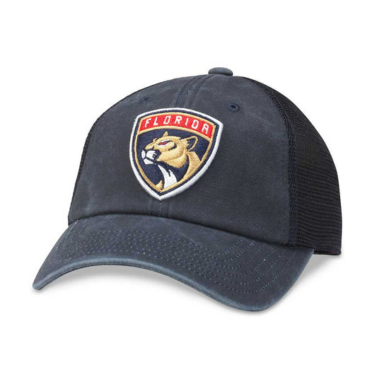 Florida Panthers Hats: Navy Strapback Trucker Hat | NHL