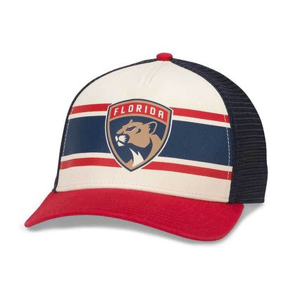 Florida Panthers Hats: Red/White/Navy Snapback Trucker Hat | NHL
