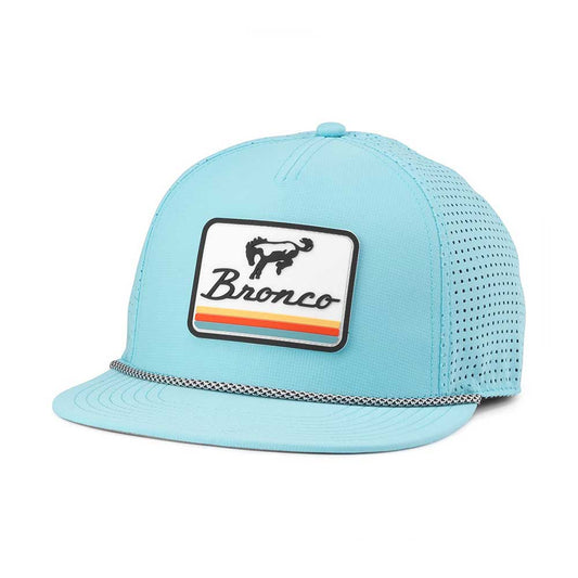 Ford Bronco Hats: Light Blue Snapback Performance Hat | PVC Patch