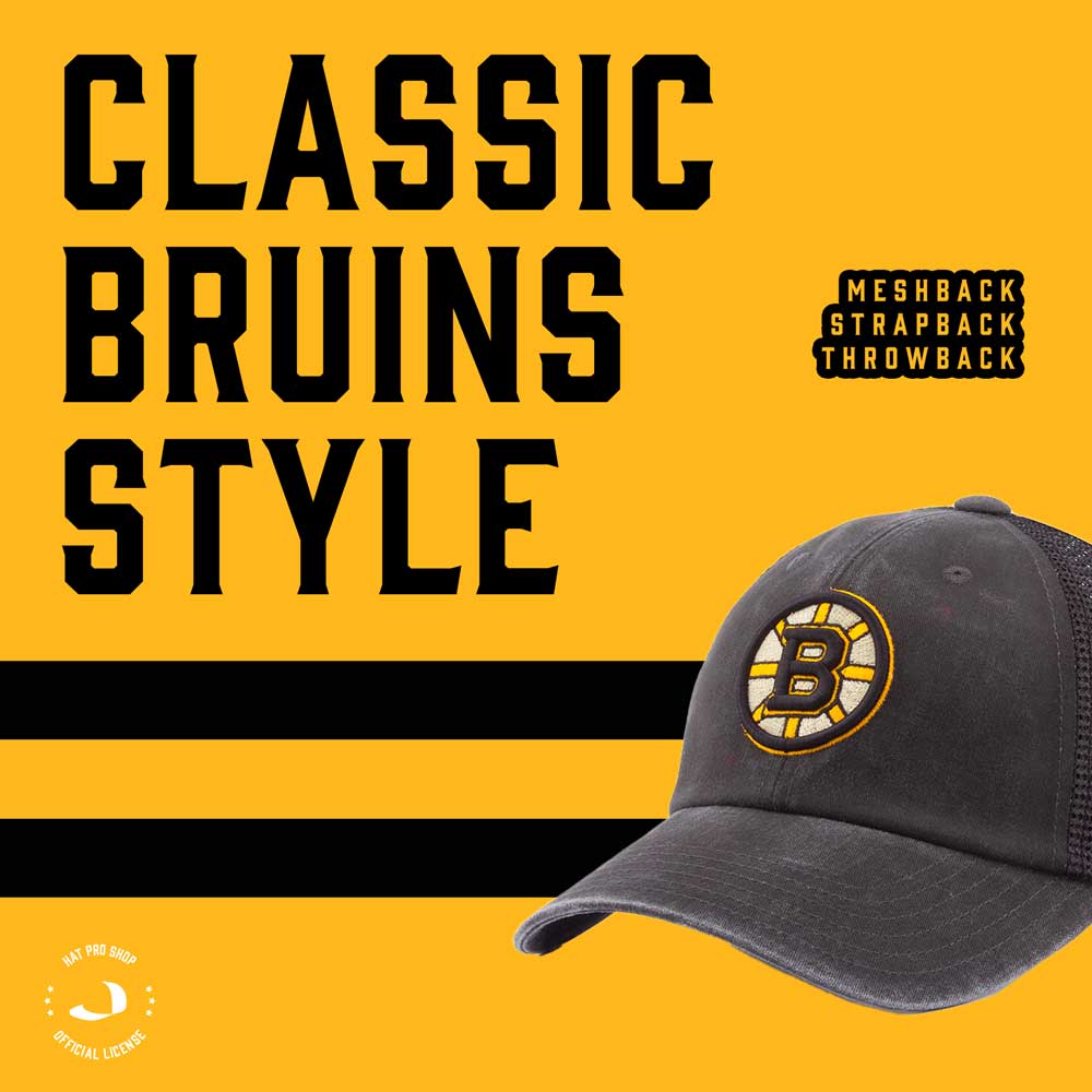 Boston ProShop  Bruins Hats Adjustable