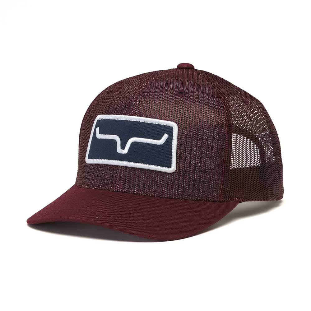 Kimes Ranch Hats: All Mesh Trucker Hat | Burgundy
