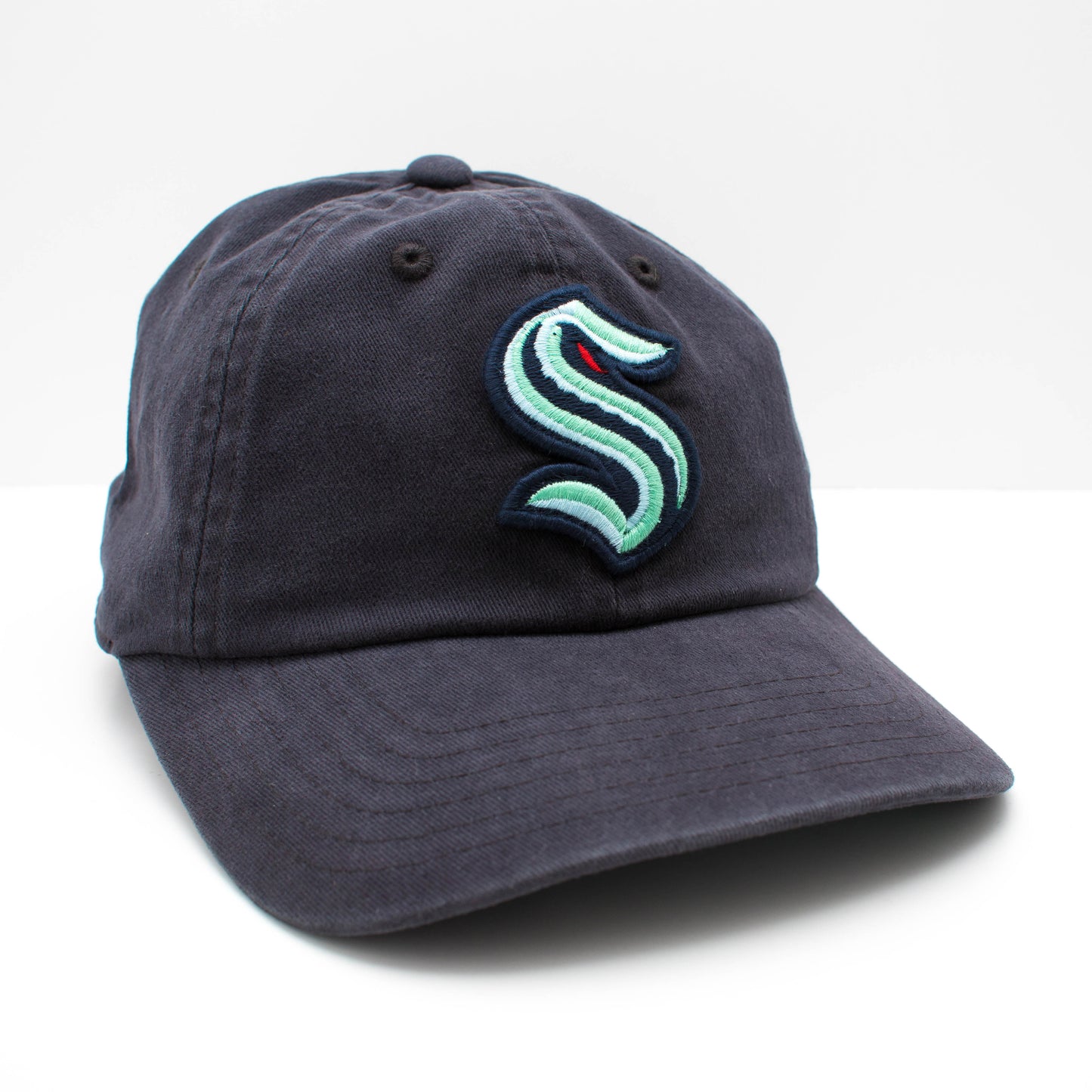 AMERICAN NEEDLE NHL Seattle Kraken Hockey Team New Raglan Adjustable Baseball Hat, Black (36672B-SEK-BLK)