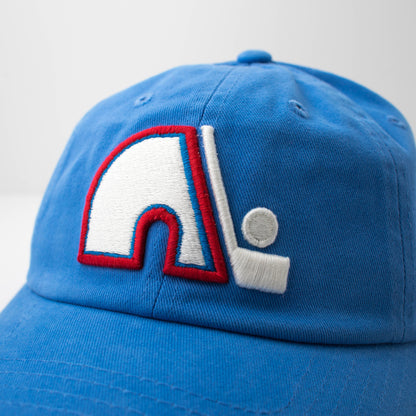 Quebec Nordiques Hat: Blue Strapback Dad Hat | Retro NHL Teams