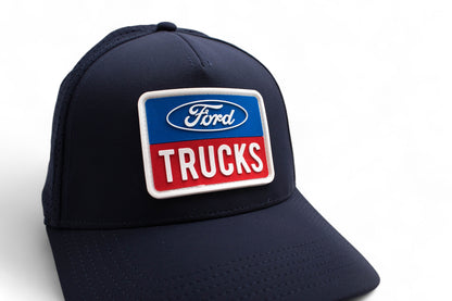 Ford Trucks Hats: Navy Snapback Performance Hat | PVC Patch