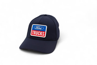 Ford Trucks Hats: Navy Snapback Performance Hat | PVC Patch