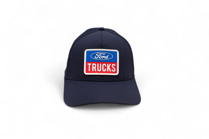 Ford Trucks Hats: Navy Snapback Performance Hat | PVC Patch