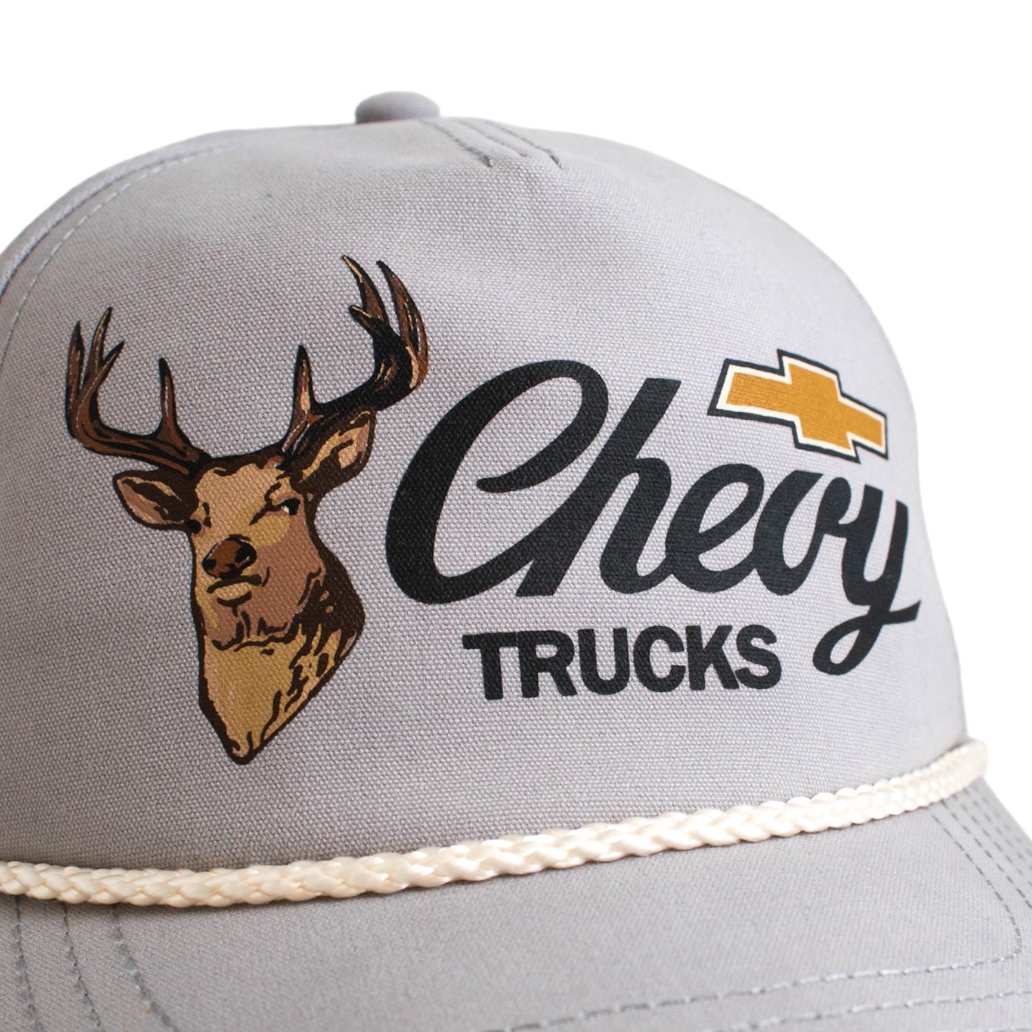 Chevy Trucks Buck Hat: Grey Trucker Hats | Vintage Brands