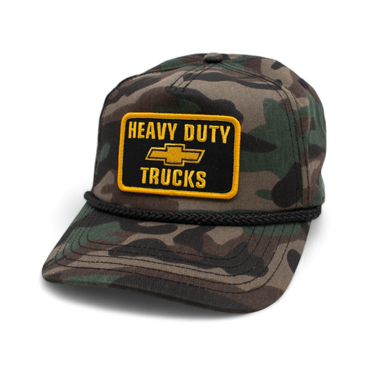 AMERICAN NEEDLE Chevrolet Roscoe Snapback Hat, Chevy Trucks, Rope, Camoflag, Adjustable, New