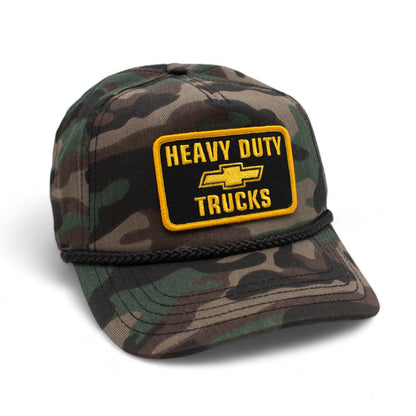 AMERICAN NEEDLE Chevrolet Roscoe Snapback Hat, Chevy Trucks, Rope, Camoflag, Adjustable, New