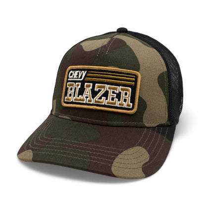 Chevy Blazer Hats: Black/Camo Snapback Trucker Hat | Chevrolet