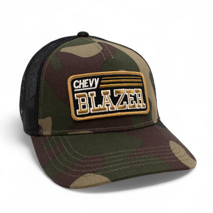 Chevy Blazer Hats: Black/Camo Snapback Trucker Hat | Chevrolet