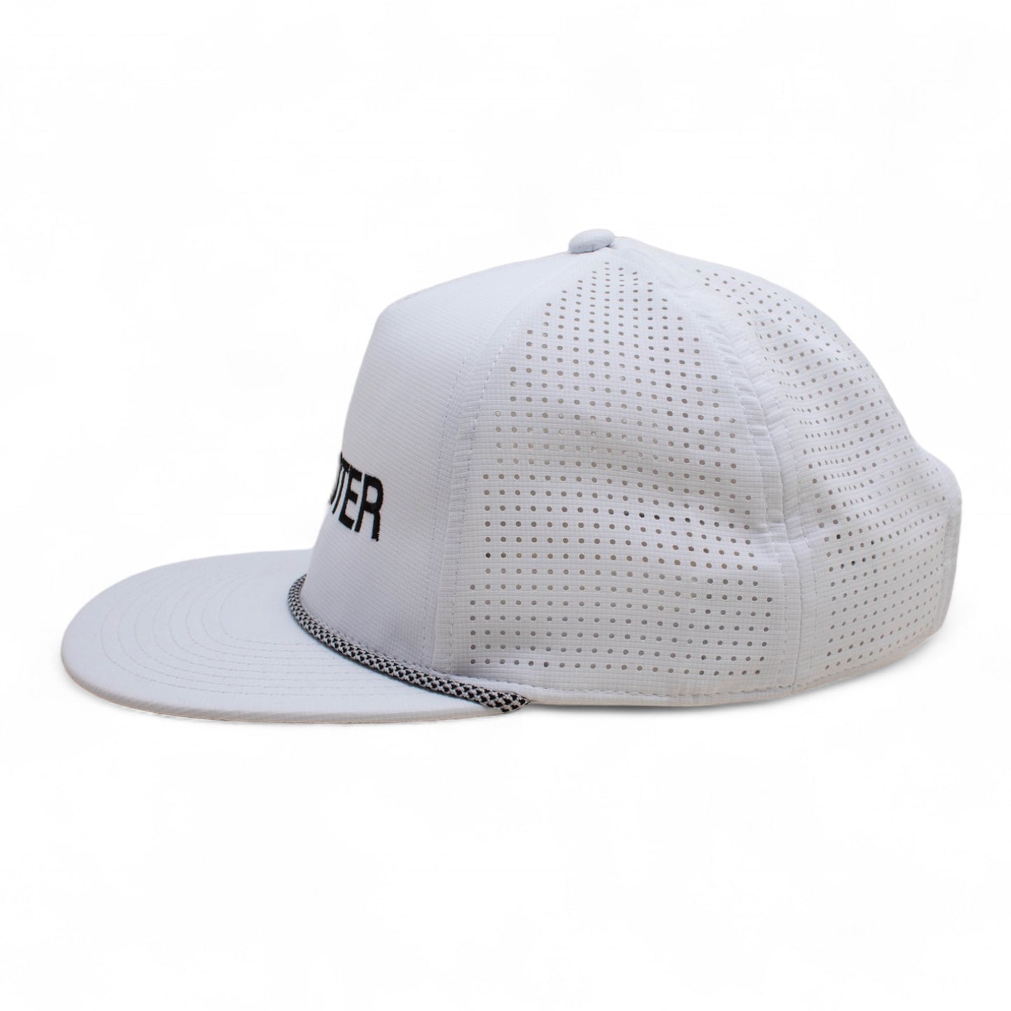 AMERICAN NEEDLE "Hickster" Performance Mesh Snapback Hat, Buxton Pro Cap, White/Black Authentic New