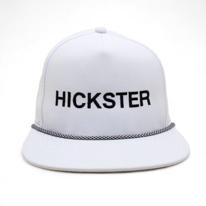 AMERICAN NEEDLE "Hickster" Performance Mesh Snapback Hat, Buxton Pro Cap, White/Black Authentic New