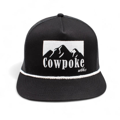 Whiskey Bent Hat Company Authentic 5-Panel Snapback Trucker Hat - Cowboy Killer 2.0 Cowpoke Embroidered Logo