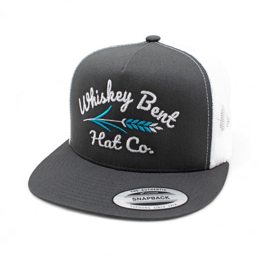 WHISKEY BENT HAT CO. Troubador Adjustable Hat (Grey/White)