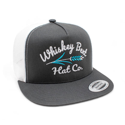 WHISKEY BENT HAT CO. Troubador Adjustable Hat (Grey/White)