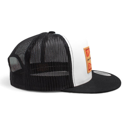 WHISKEY BENT HAT CO. Matchbox - Original Cowboy Killers 5-Panel Meshback Snapback Hat (US, Alpha, One Size, Black/White)