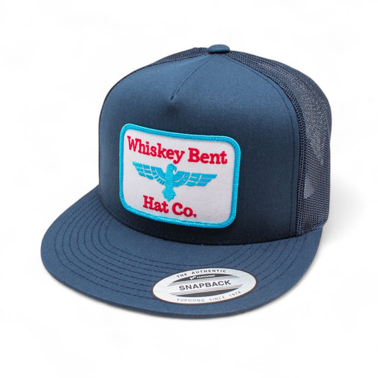 WHISKEY BENT HAT CO. Phoenix Adjustable Snapback Hat (Navy)