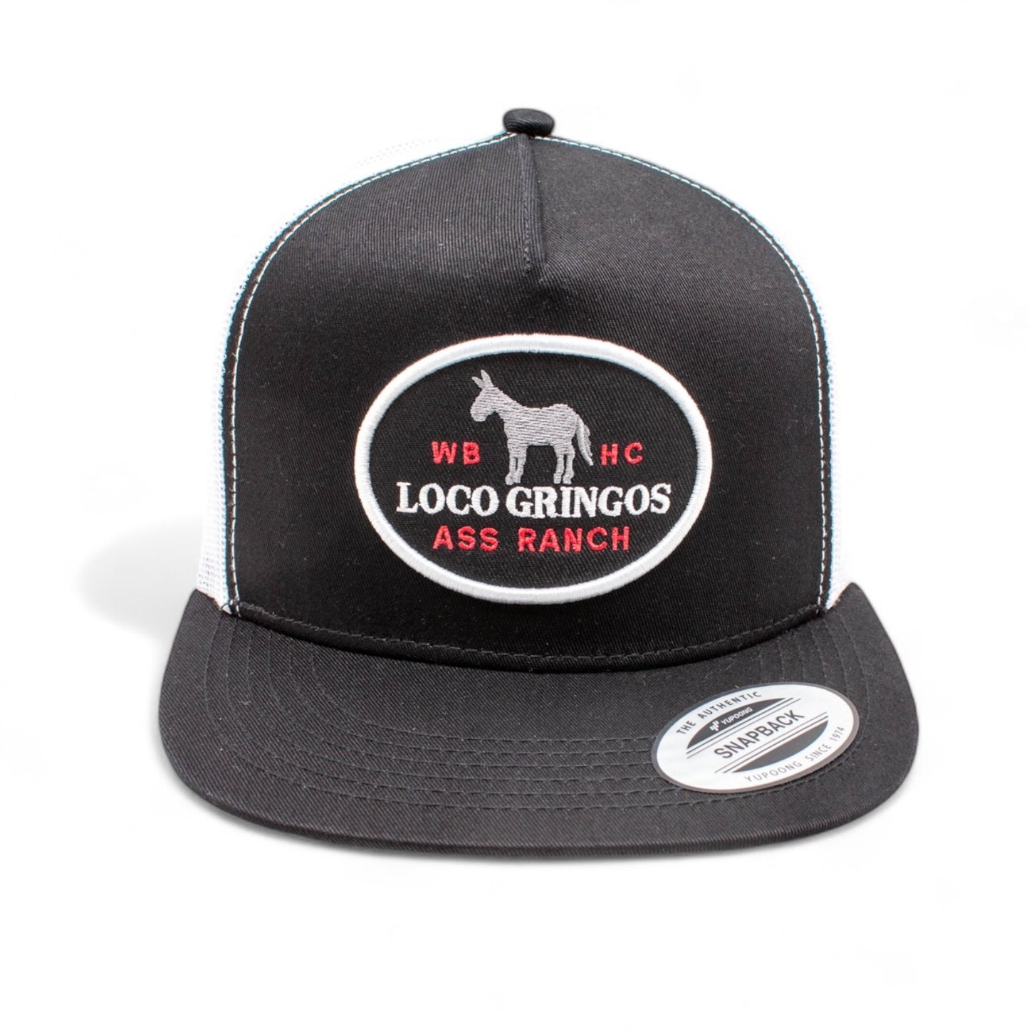 WHISKEY BENT HAT CO. Loco Gringos Trucker Hat (Black)