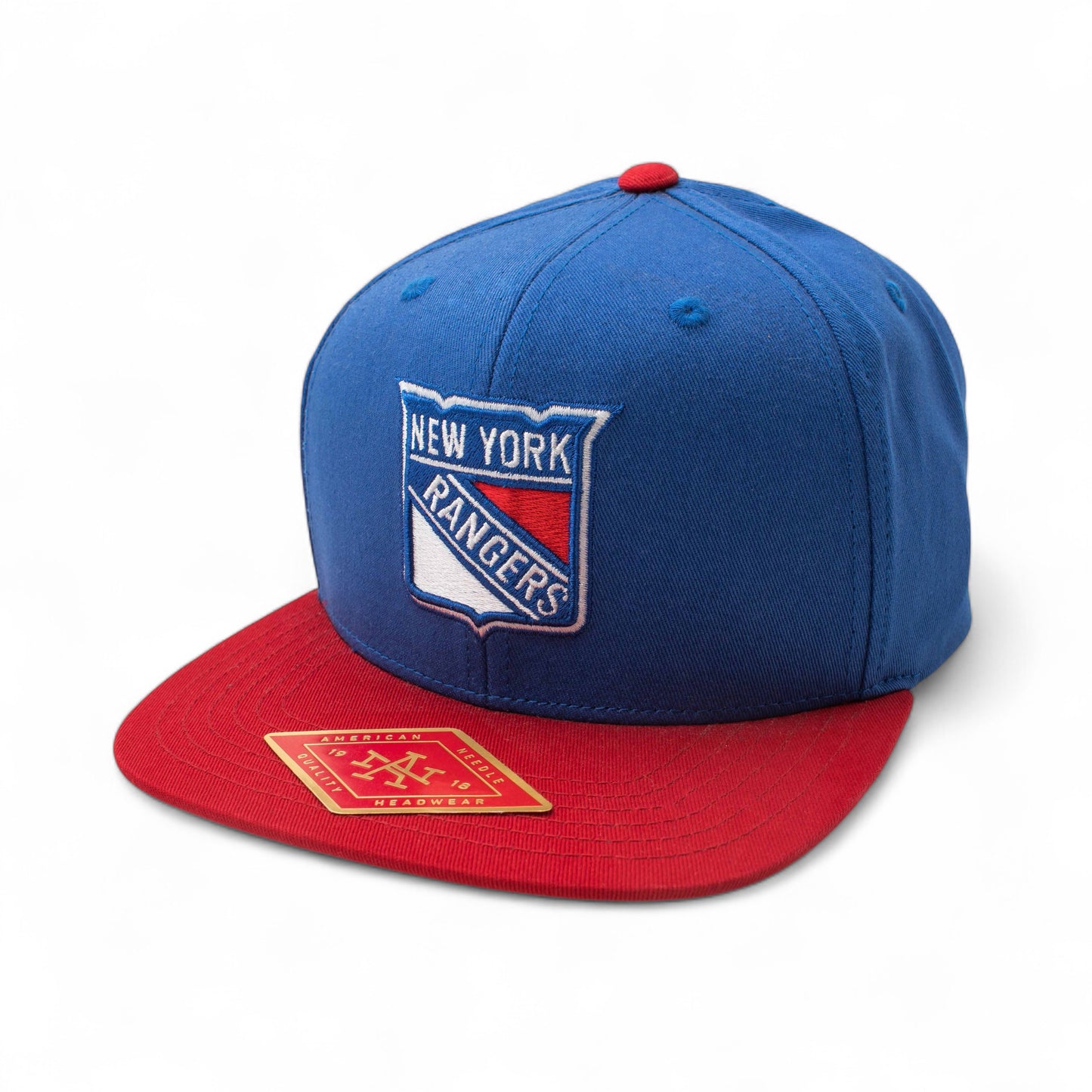 New York Rangers Hats: Royal Blue/Red Flat Bill Snapback Hat | NHL
