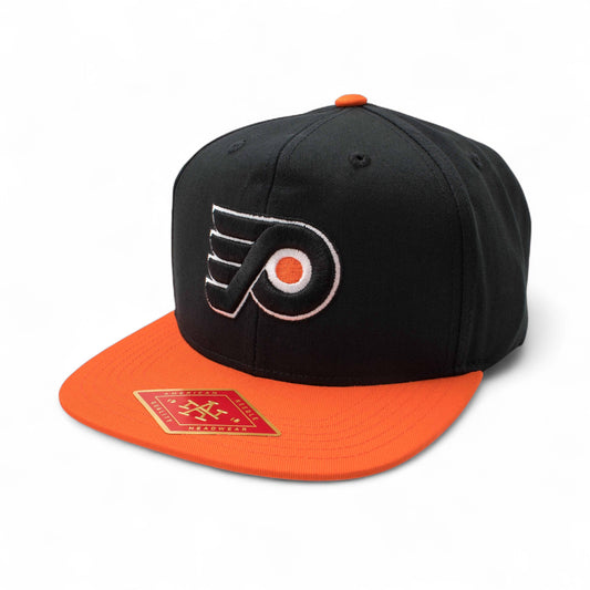 Philadelphia Flyers Hat: Black/Orange Snapback Flat Bill Hats