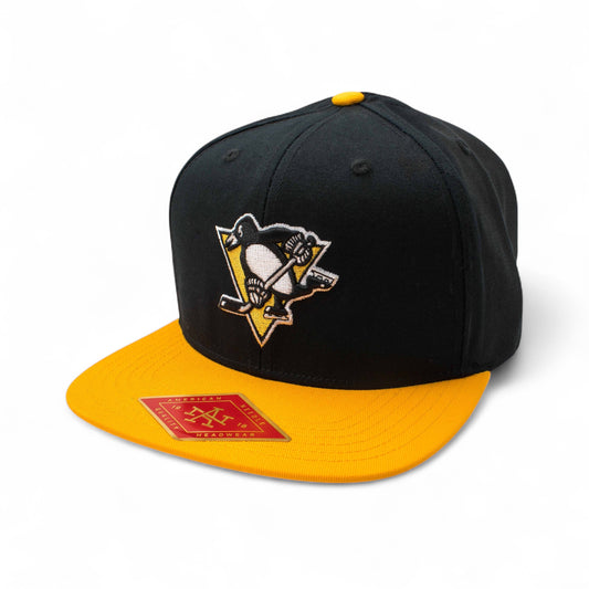 Pittsburgh Penguins Hat: Black/Gold Snapback Flat Bill Hats | NHL