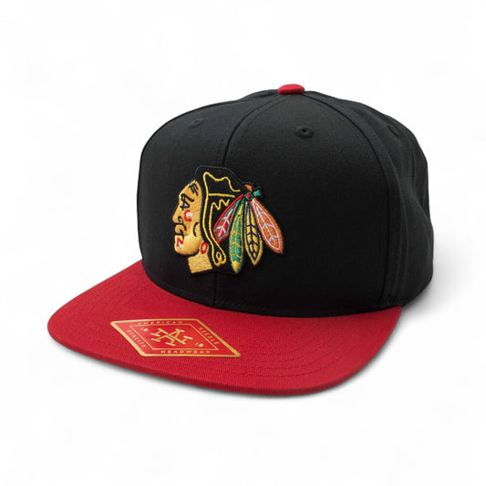 Chicago Blackhawks Hats: Wool Snapback Flat Bill Hat | NHL Teams