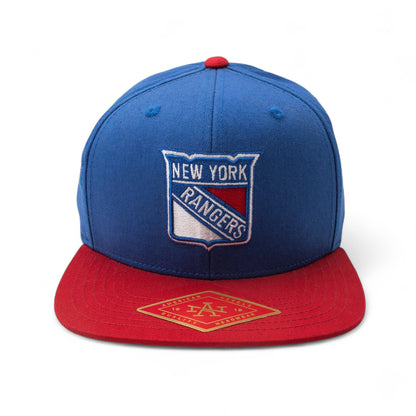 New York Rangers Hats: Royal Blue/Red Flat Bill Snapback Hat | NHL