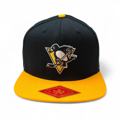 Pittsburgh Penguins Hat: Black/Gold Snapback Flat Bill Hats | NHL