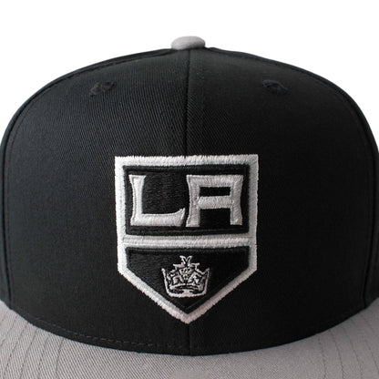 Los Angeles Kings Hat: Black/Grey Snapback Flat Bill | NHL Hats