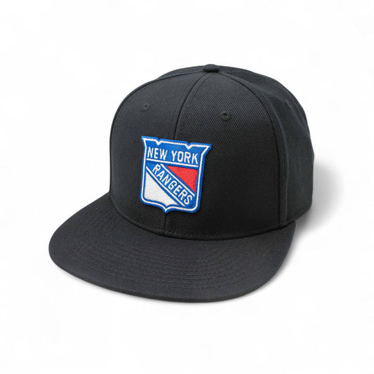 AMERICAN NEEDLE 400 Series NHL Team Hat, New York Rangers, All Black