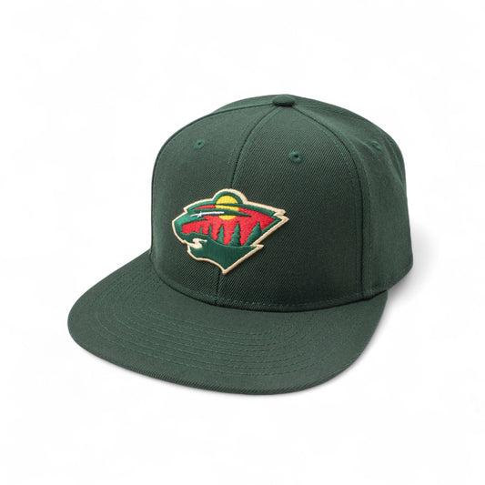 AMERICAN NEEDLE 400 Series NHL Team Hat, Minnesota Wild, Dark Green (400A1V-MNW)