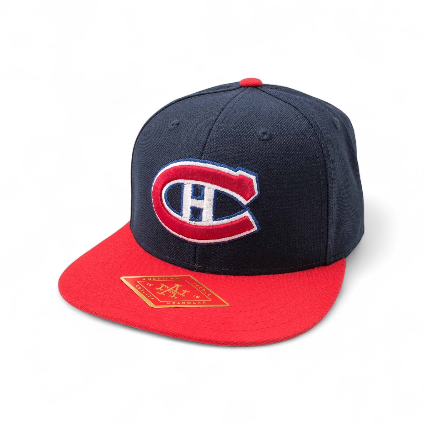 Montreal Canadiens Hats: Navy/Red Flat Bill Snapback Hat | NHL