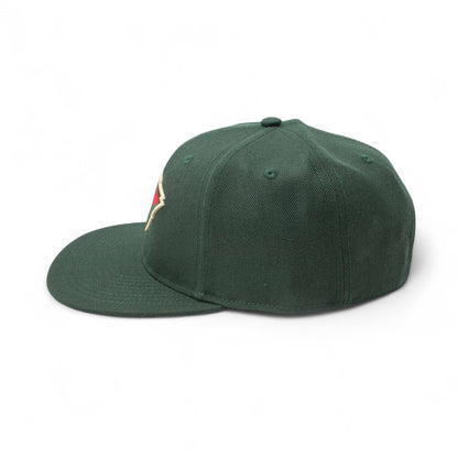 AMERICAN NEEDLE 400 Series NHL Team Hat, Minnesota Wild, Dark Green (400A1V-MNW)