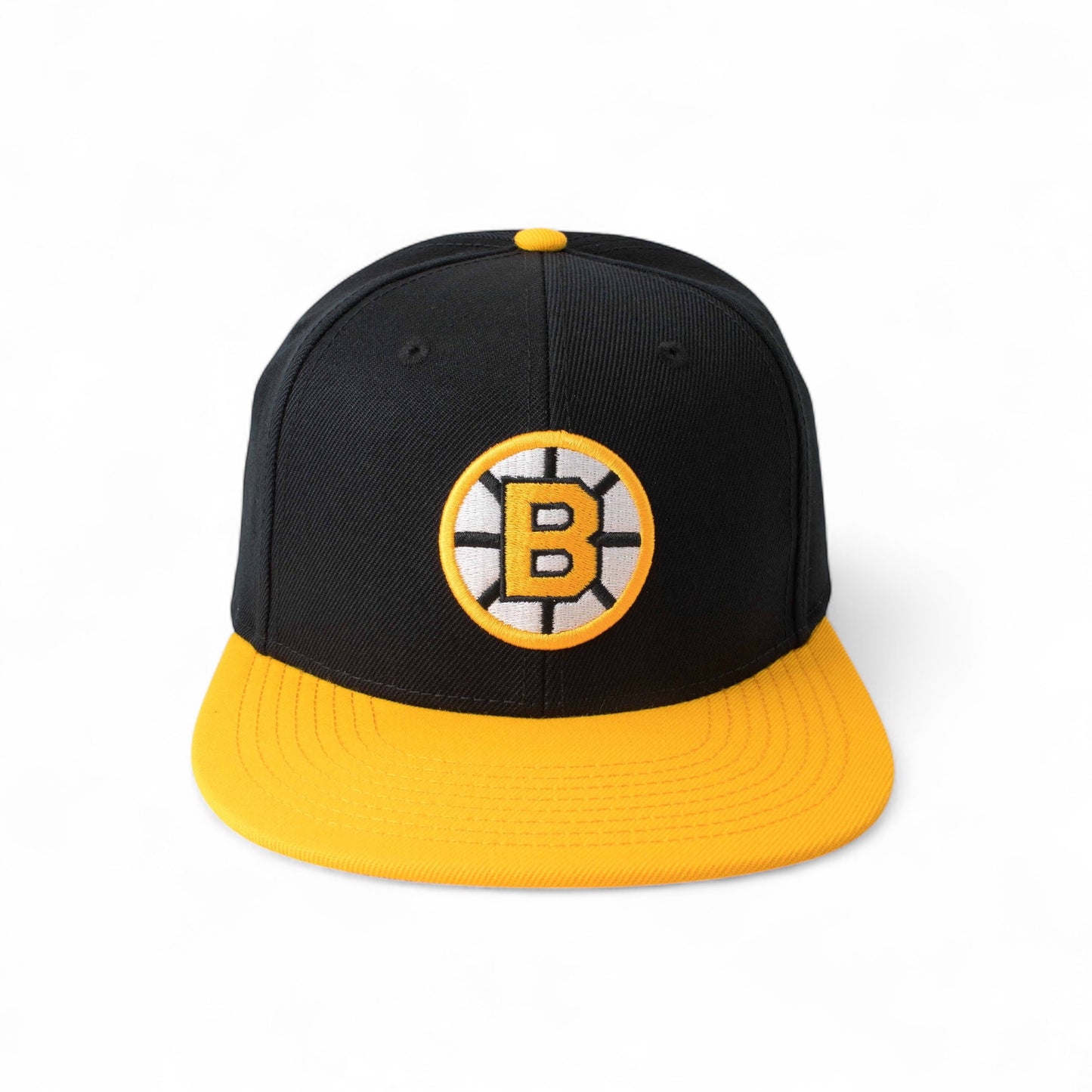 Boston Bruins Hats: Black/Gold Snapback Flat Bill Hat | NHL