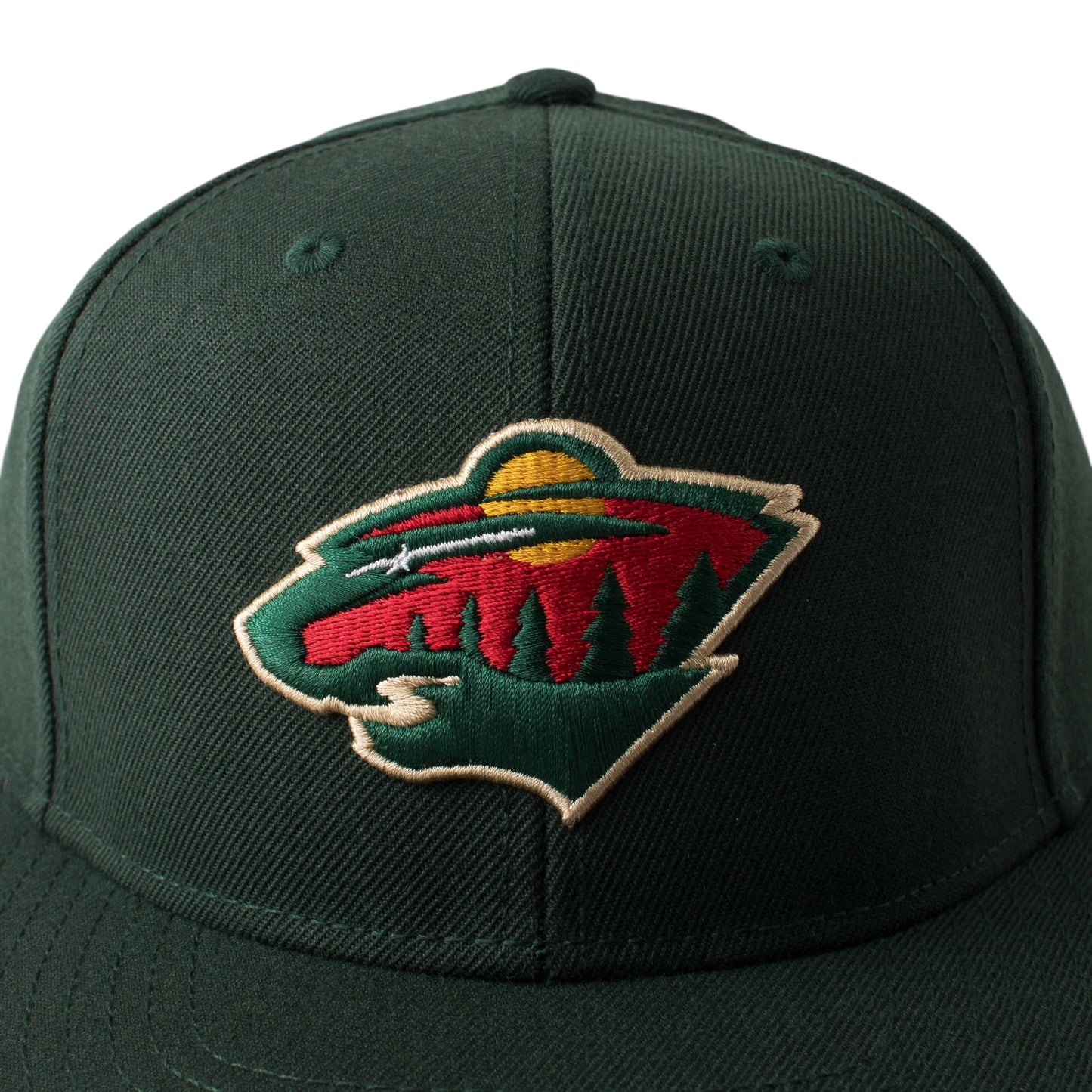 AMERICAN NEEDLE 400 Series NHL Team Hat, Minnesota Wild, Dark Green (400A1V-MNW)