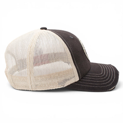 American Needle Officially Licensed Pink Floyd Distressed Patch Hat, Mesh Back, Unstructured, Adjustable Snapback, New