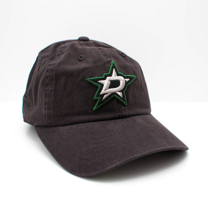 AMERICAN NEEDLE NHL Dallas Stars Hockey Team New Raglan Adjustable Baseball Hat, Black (36672B-DS-BLK)