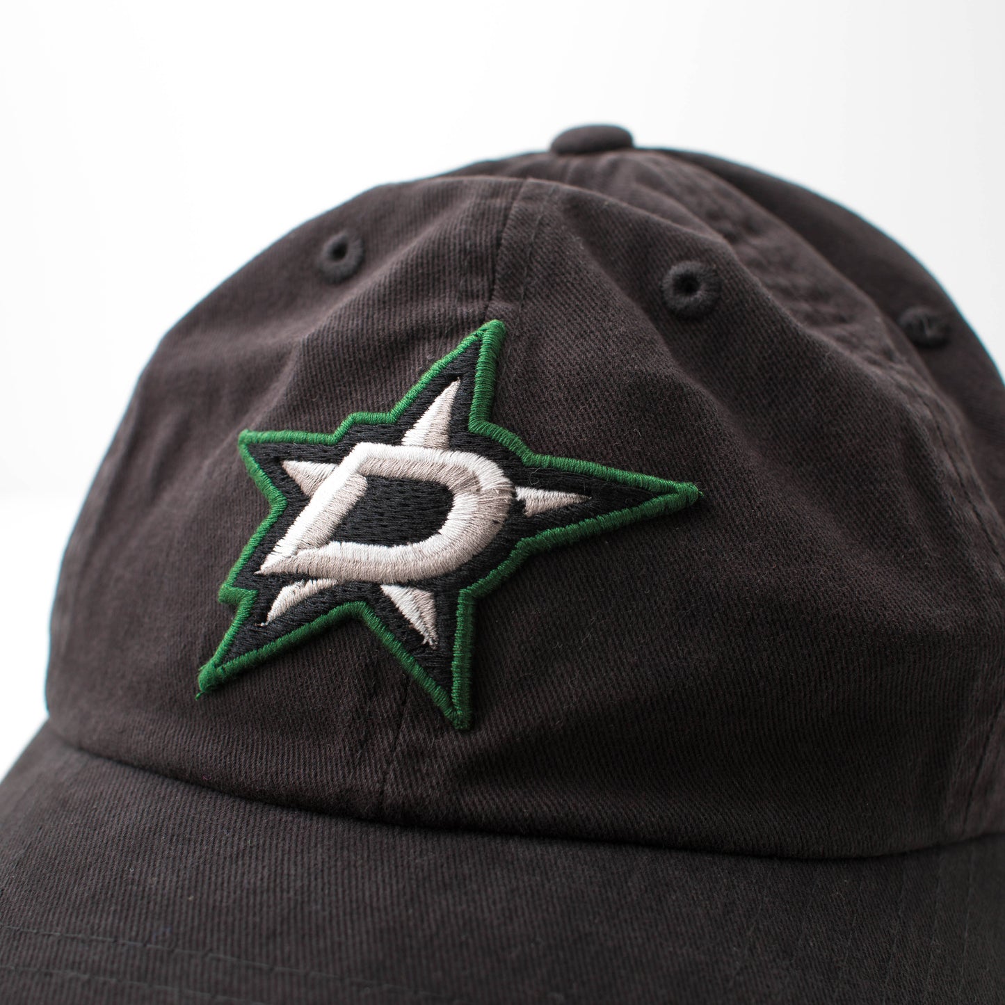 AMERICAN NEEDLE NHL Dallas Stars Hockey Team New Raglan Adjustable Baseball Hat, Black (36672B-DS-BLK)
