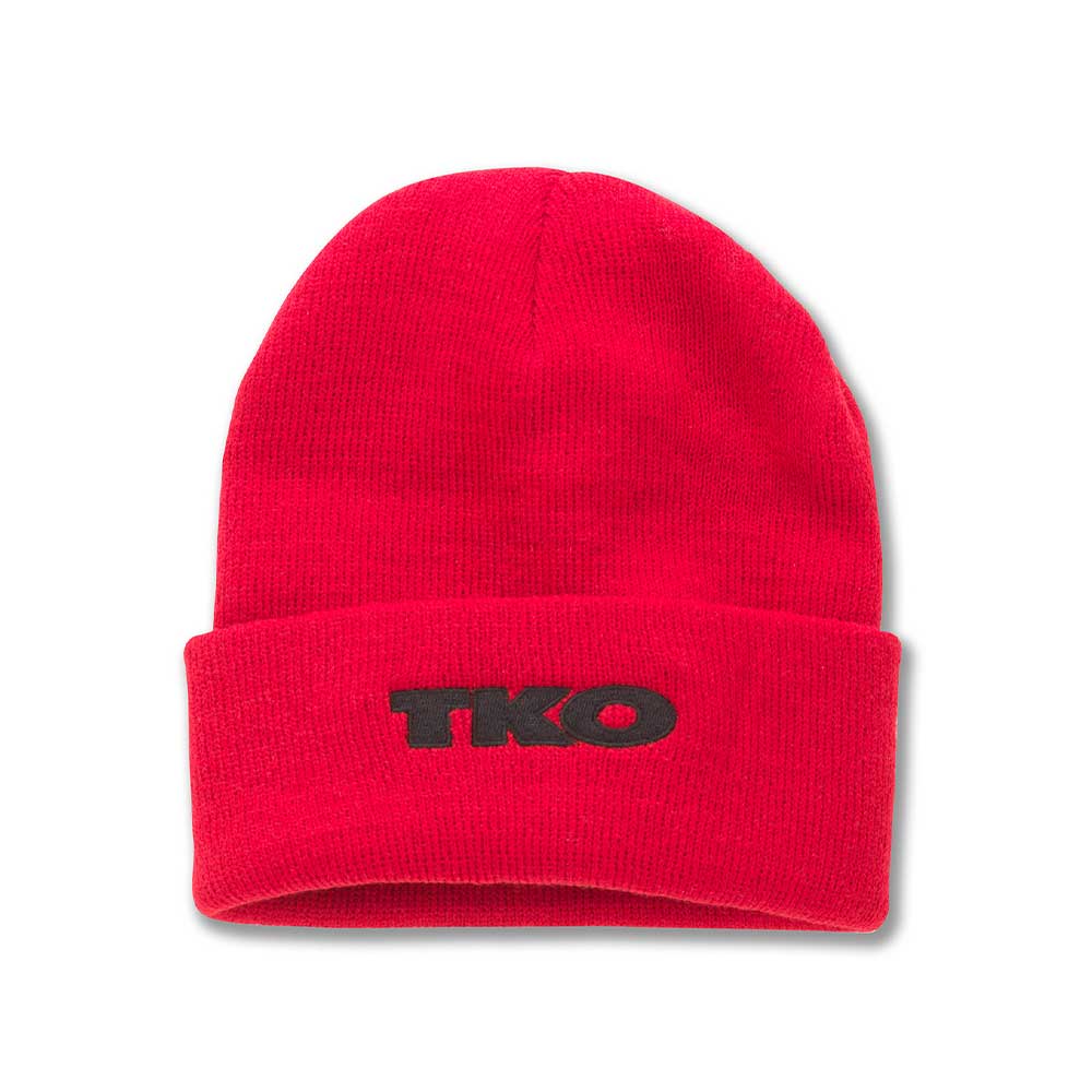 TKO Strength & Performance Hats: Red Cuff Knit Beanie | Workout