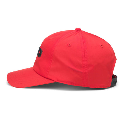 TKO Strength & Performance Hats: Red/Black Logo Hat With Velcro Strap | Workout