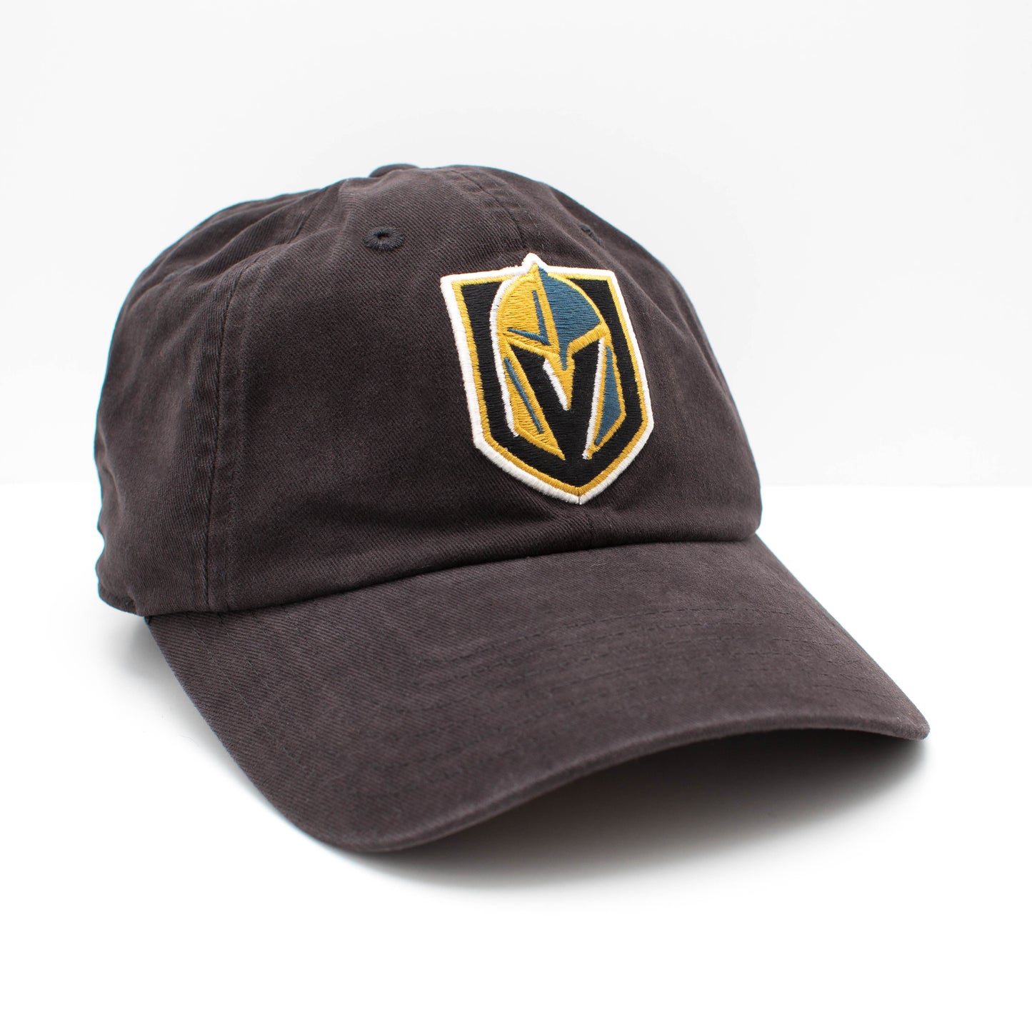AMERICAN NEEDLE NHL Vegas Golden Knights Hockey Team New Raglan Adjustable Baseball Hat, Black (36672B-VGK-BLK)