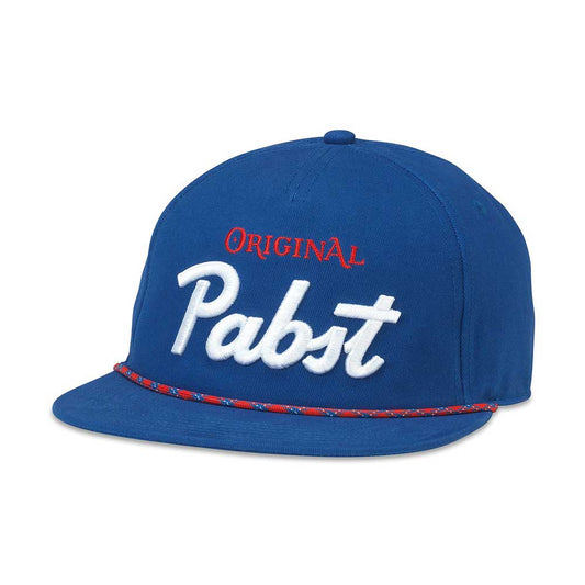 Pabst Blue Ribbon Hats: Royal Blue Snapback Rope Hat | PBR Beer