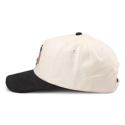 AMERICAN NEEDLE Chicago Blackhawks NHL Burnett Adjustable Snapback Baseball Hat, Cream/Black (23020A-CBH-CRBK)