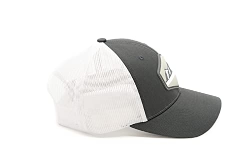 HGP Mountain View PVC Patch Charcoal Grey/White Snapback Trucker Hat 4